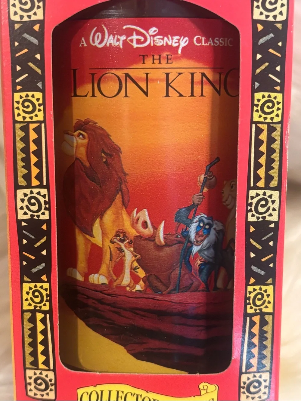 VINTAGE 1994 Burger King Collector Plastic Cup The Lion King Walt Disney